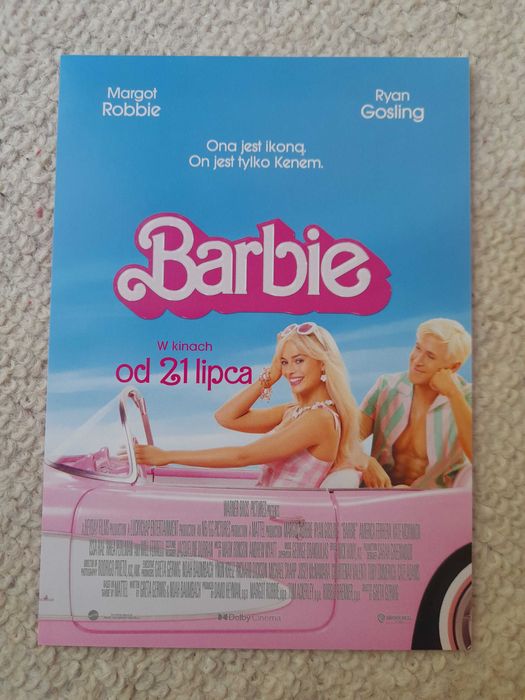 Hot Wheels Corvette 1956 + mini plakat z filmu Barbie