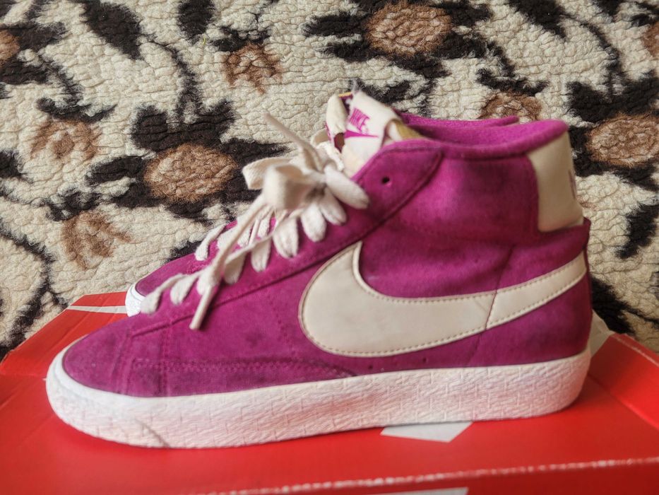 Ekstra sportowe buty Nike Blazer Pink Mid Suede r.37,5