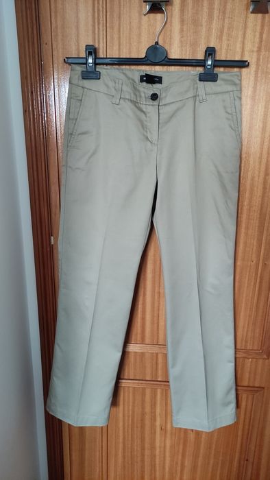 Calça bege nova Mango