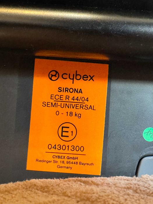 Cybex Sirona plus 0+/1 0-4 (0-18КГ) Автокрісло з базою не зйомне
