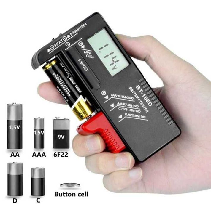 Універсальний цифровий тестер батарей BT-168D