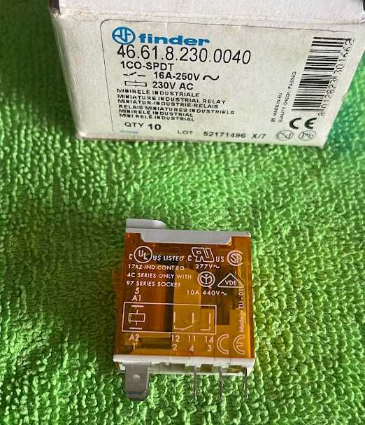 Mini Relé Industrial Finder 46.61 230V AC 16A (Ref. 46.61.8.230.0040)