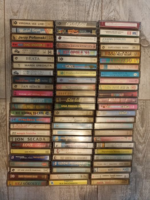 Zestaw 75 kaset audio