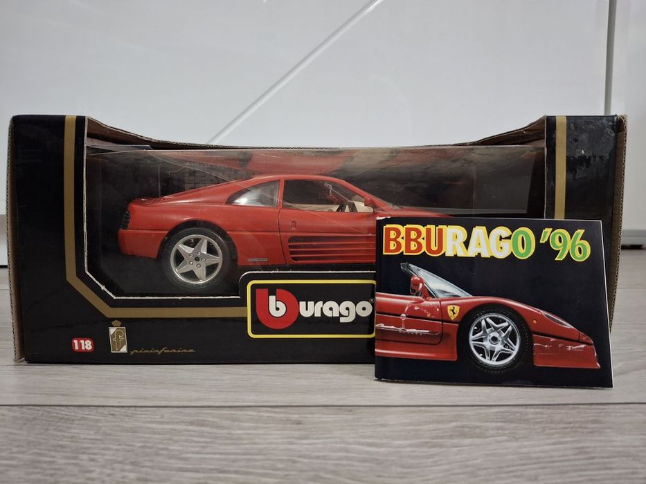 Album i samochód Kolekcjonerski Ferrari 348tb Bburago 1:18