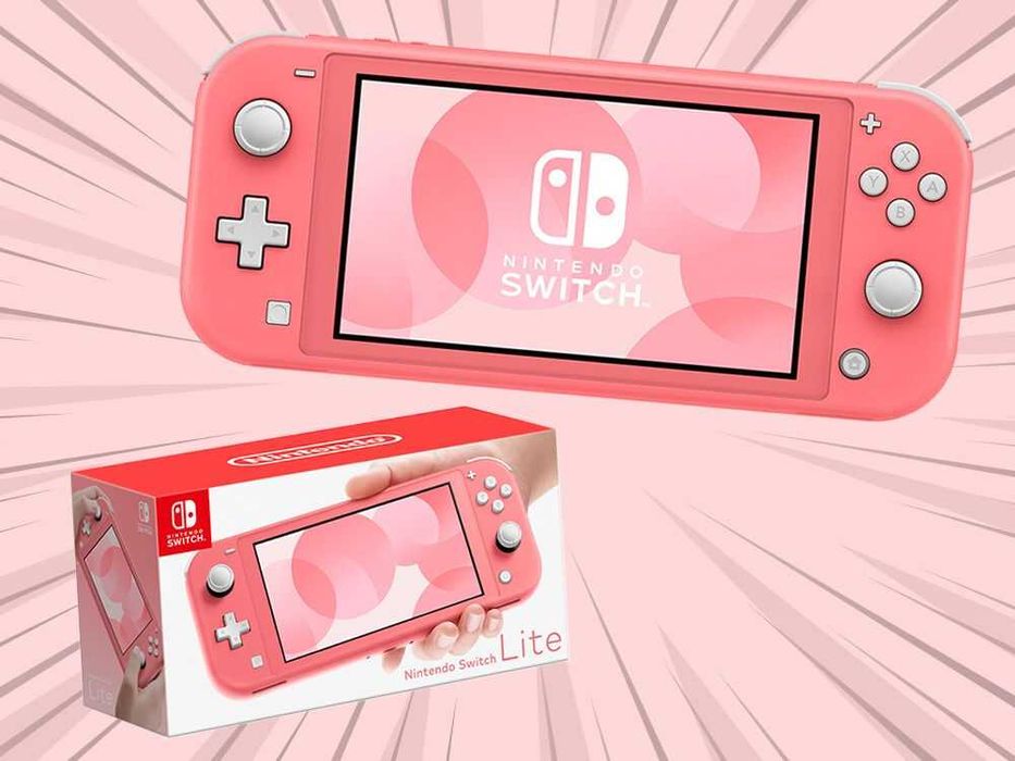 Nintendo Switch Lite + чехол + игры