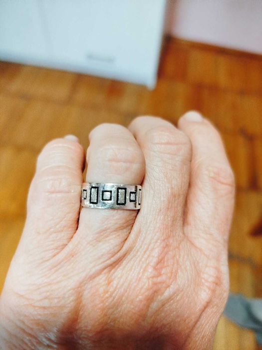 Срібна каблучка, перстень 16,5