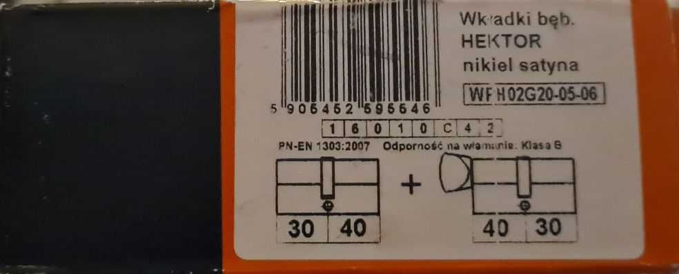 LOB Komplet wkładek na jeden klucz