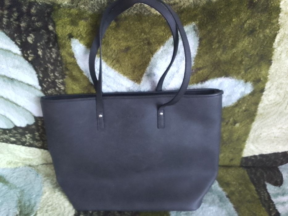 Duża torebka shopping szara