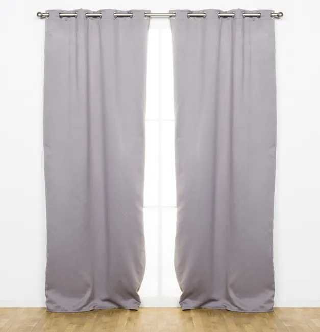 Cortinado cinco camadas CInza, isotérmico/prova de som/blackout