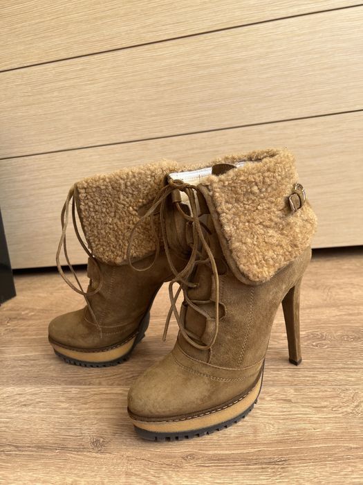 Ботинки замшевые Италия