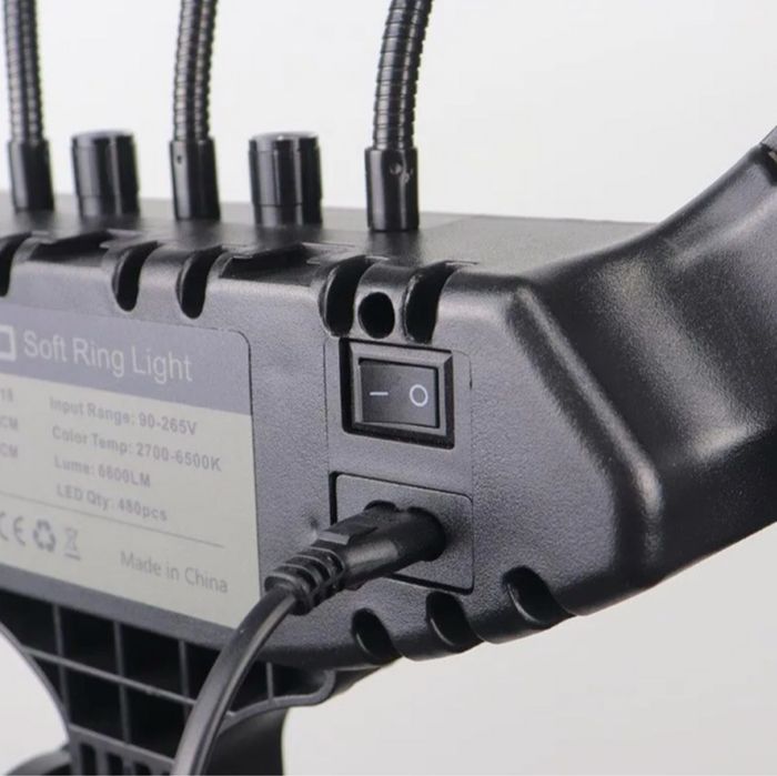 Кільцева LED лампа RL-14 36см 220V 1 крепл.тел. + пульт + чохол DMT