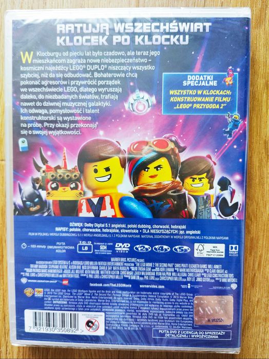 NOWA FOLIA LEGO Przygoda 1 dvd