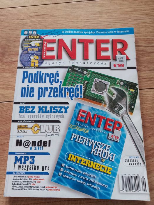 magazyn komputerowy "Enter" z 6/1999 roku