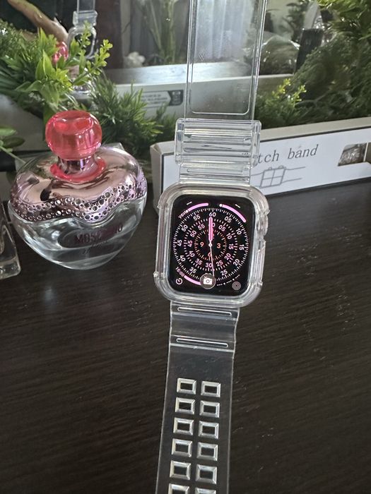 Ремешок на Apple Watch ! Ремешок прозрачный на часы Эпл Вотч ! 41 мм