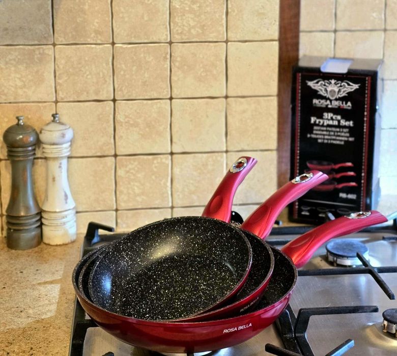 Zestaw Patelni ceramiczno Marmurowych