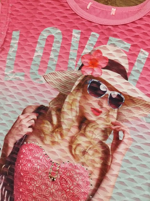 Bluzka koszulka, tunika dla dziewczynki R.128 modelka