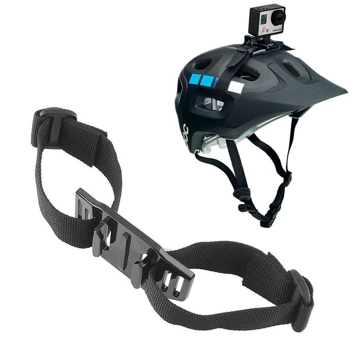 Suporte capacete de bicicleta ventilado compatível com gopro