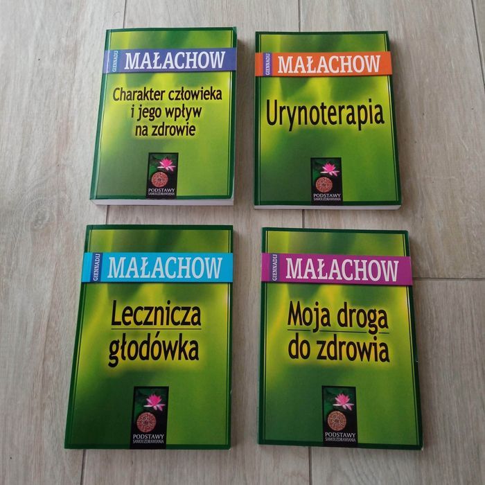 Małachow zestaw 4szt. Lecznicza głodówka urynoterapia