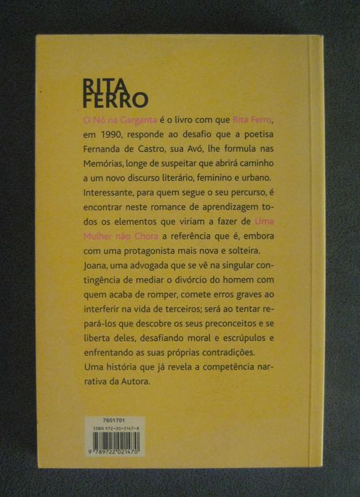 O Nó na Garganta de Rita Ferro