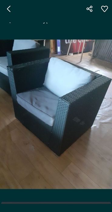 Fotel rattan syntetyczny szer 84, gł 70, wys 74, siedzisko 60 Szafka b