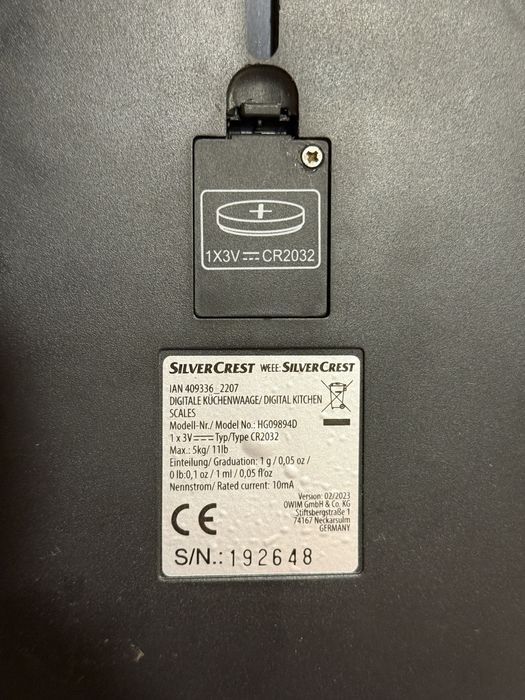 Mała waga kuchenna Silvercrest