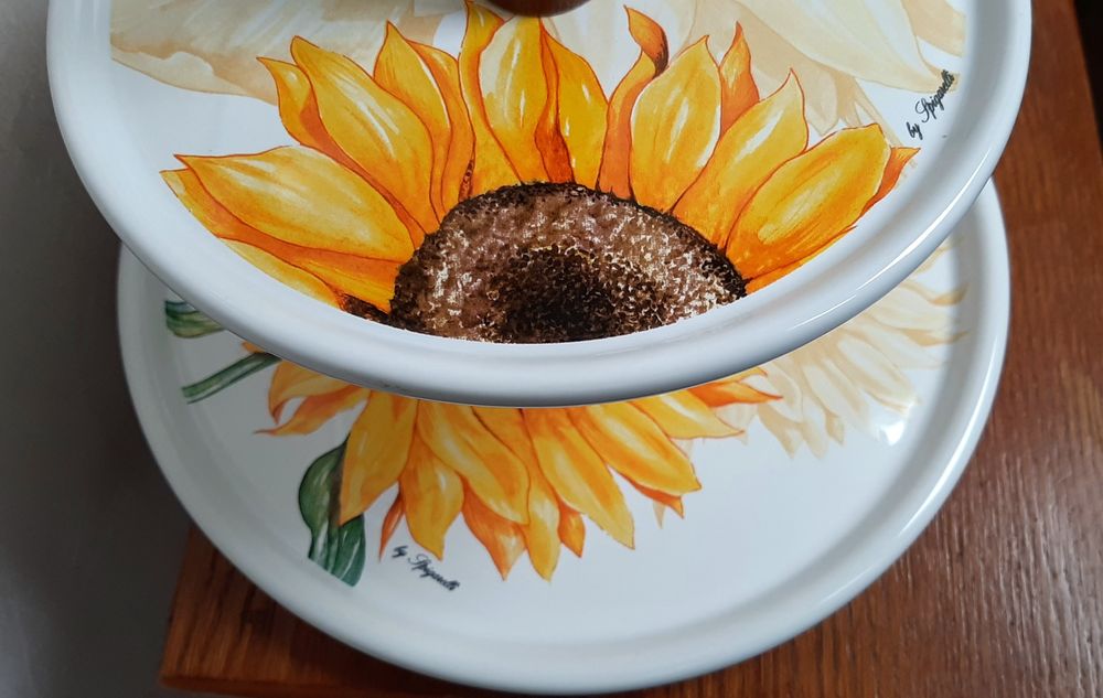 Фруктовница керамическая,дерево Италия Spigarelli