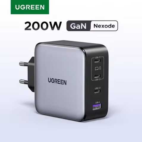 Зарядні пристрої UGREEN 20W / 30W / 45W / 65W / 100W / 160W / 200W