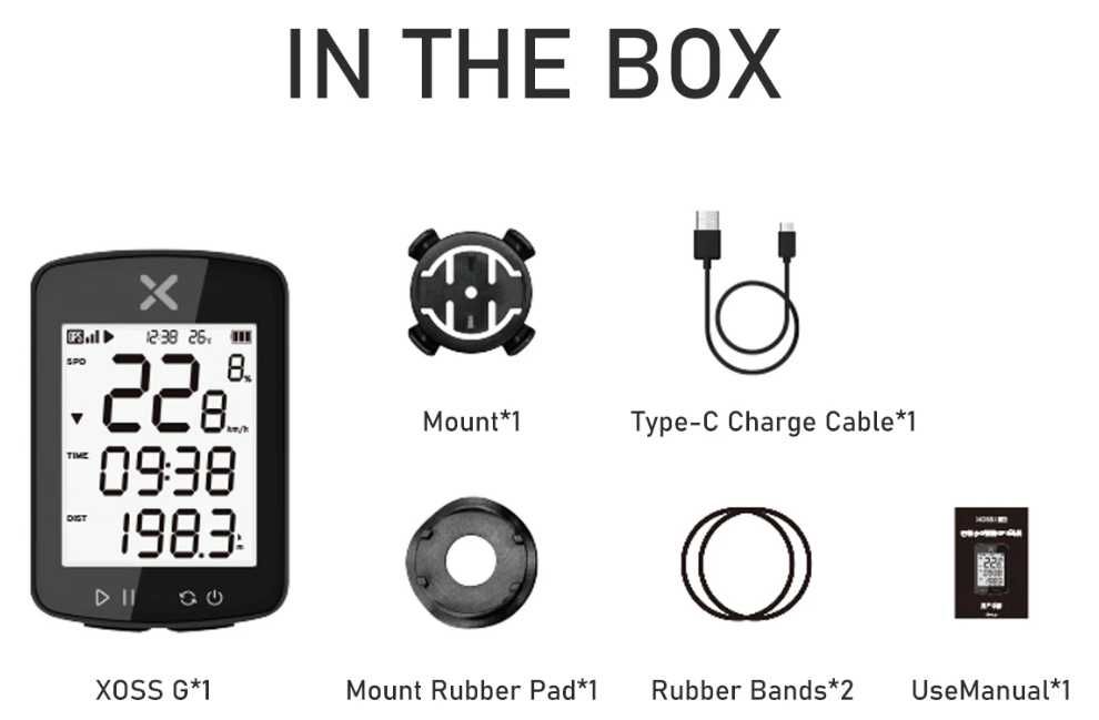 Велокомпьютеры беспроводные XOSS G2 GPS