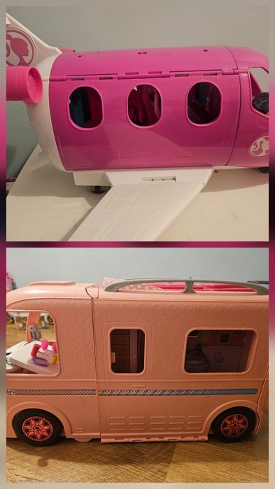 Barbie samolot, kamper, domek,samochód