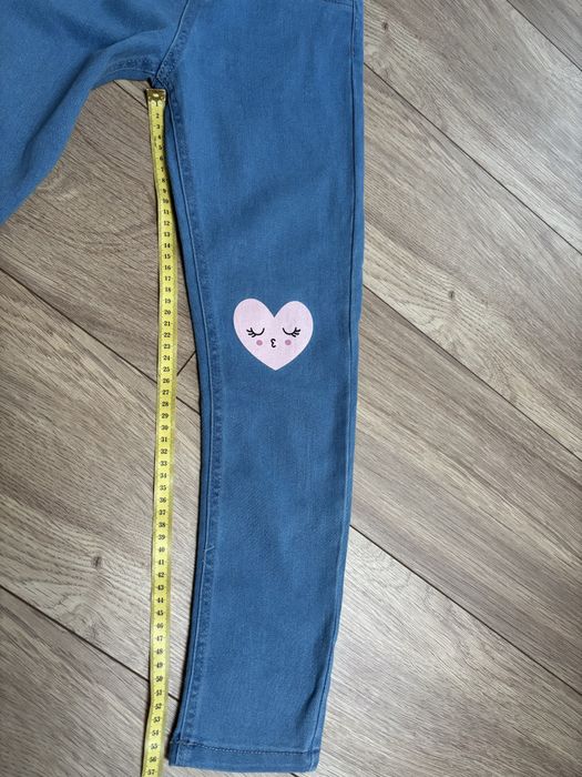 Nowe legginsy miekki jeans 140 sinsay