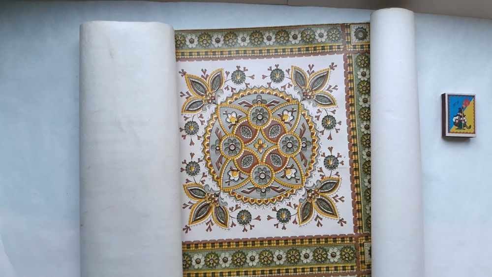 Клеёнка новая на стол плотная на ткане ссср