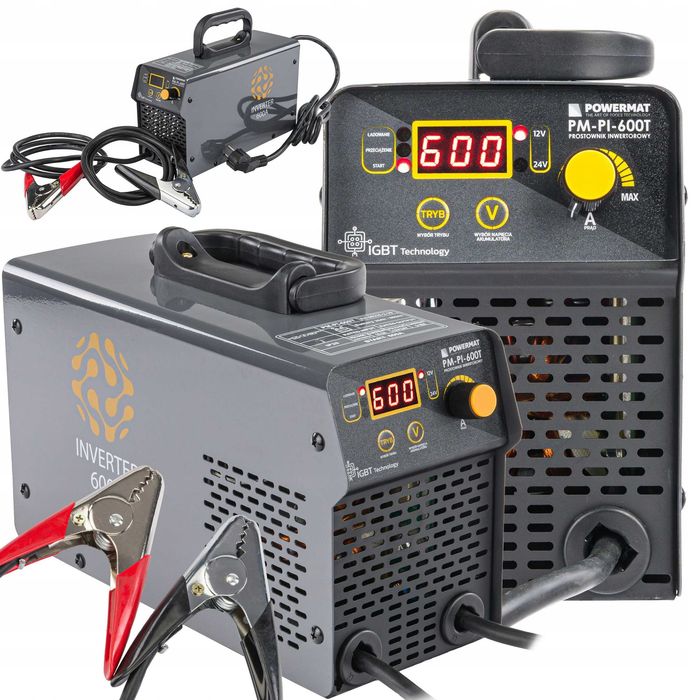 Prostownik AKUMULATOROWY Inwertorowy z Rozruchem 600A 12/24 V PM1245