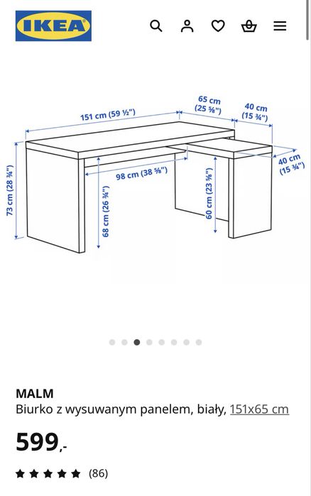 Biurko Ikea Malm