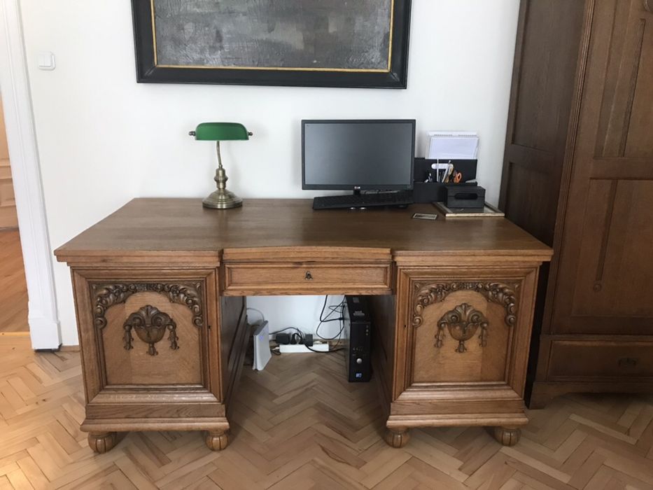Duże biurko antyk