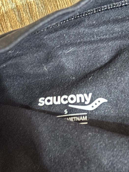 Saucony S тёплые беговые мужские тайтсы лосины  штаны для бега