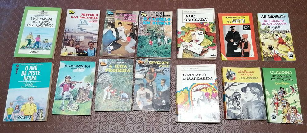 Livros aventura, lote 14 un, tudo por 10€
