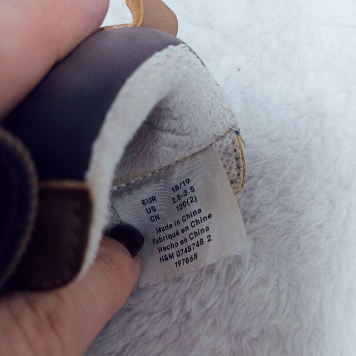 H&M утеплені черевички для хлопчика, 18/19 розмір, устілка 12- 12.5 см