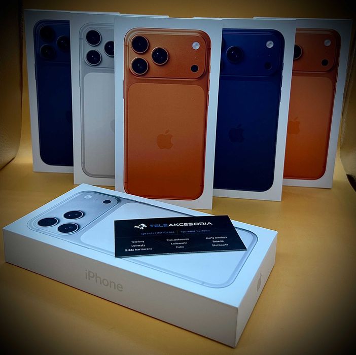 Apple Iphone 17 PRO MAX | 256gb | NOWIUTKIE | KOLORY | Teleakcesoria