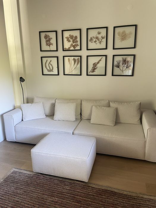 Sofa Branco Moderno Novo