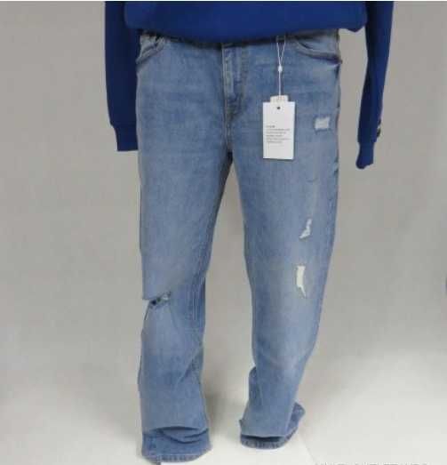 Spodnie JEANS jeansy proste przecierane M SLIM DESTROY Cubus MEN 29/32