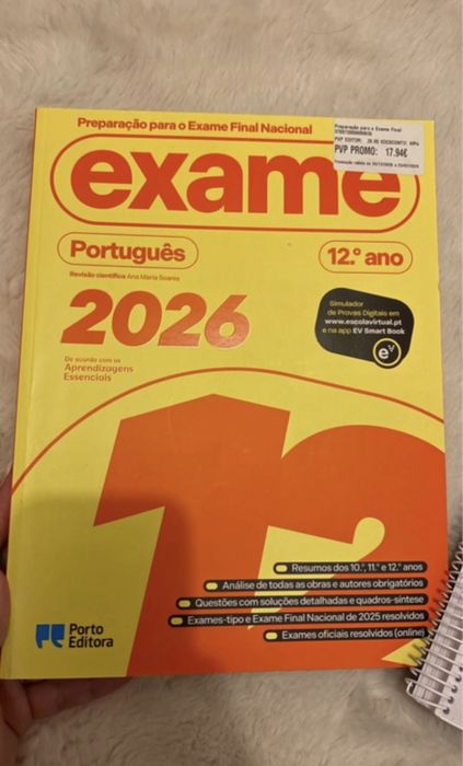 3 livros exames preparação + exames matemática