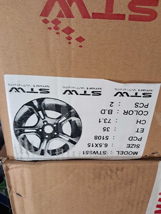 4 Jantes de péugeot partner Modelo STW551 - 0Km com os símbolos.