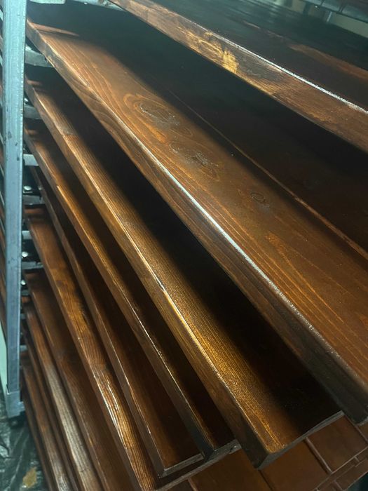 Deski Zewnętrzne Tarasowe Ciemny Brąz Impregnowane Gotowe do MontażuFV