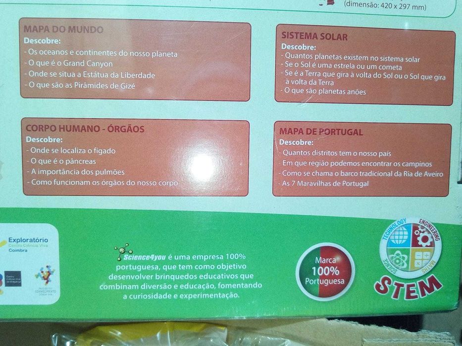 4 puzzles science4you NOVO A ESTREAR