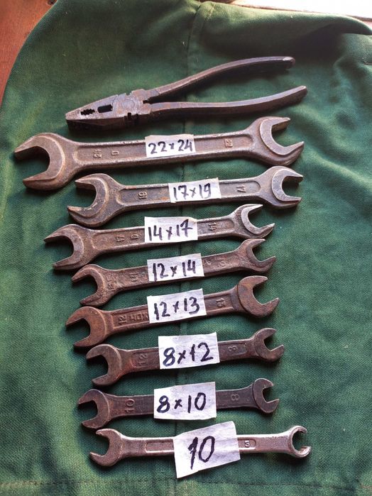 Ключі рожкові плоскогубці.