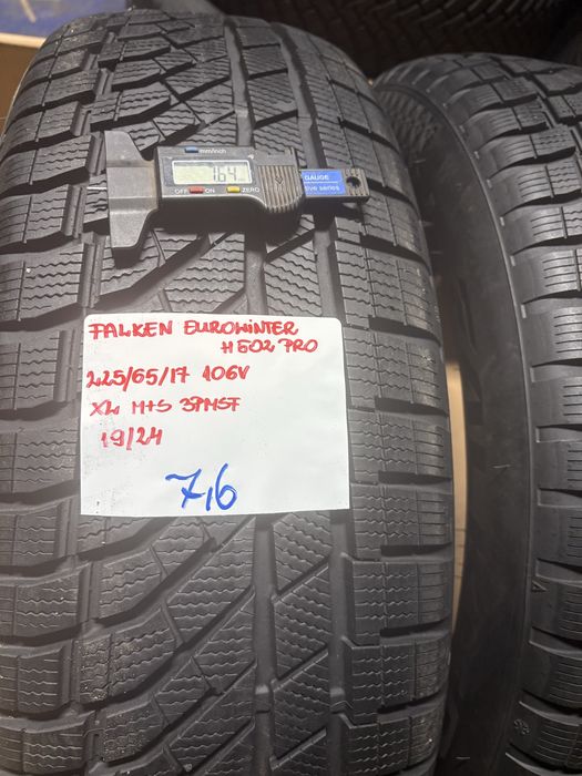 4x 225/65R17 106V FALKEN EUROWINTER HS02 PRO opony zimowe XL M+S 3PMSF. 2024R