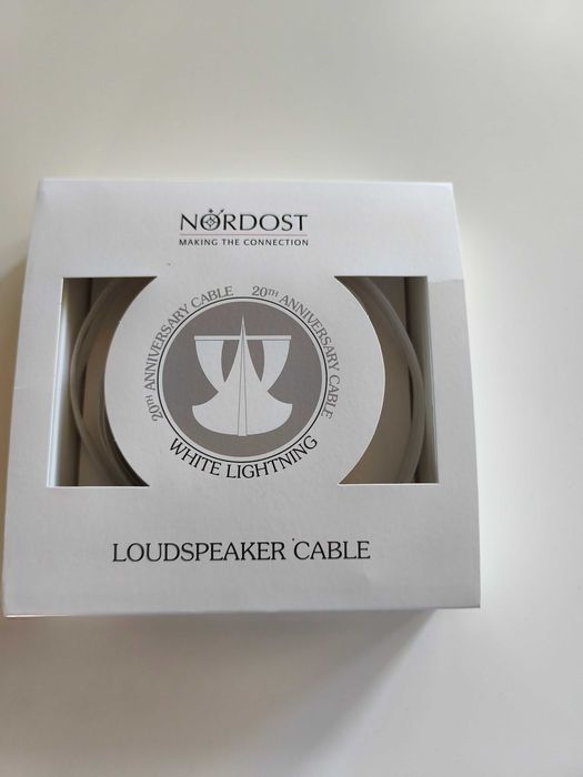 100% oryginalne, polska dystrybucja, kable głośnikowe Nordost White Lightning 2x3m banany