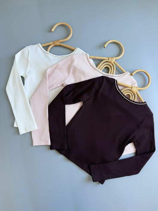 Лонгслів ZARA з камінчиками кофтинка лонгслив 6 7 8 9 10 11 12 13 р