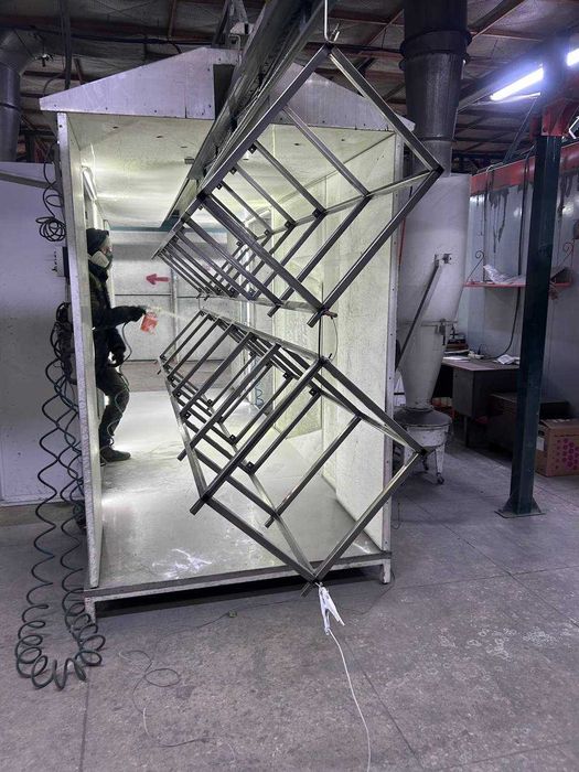 Дробеструйная очистка Порошковая покраска Лазерная резка Зварка Гибка