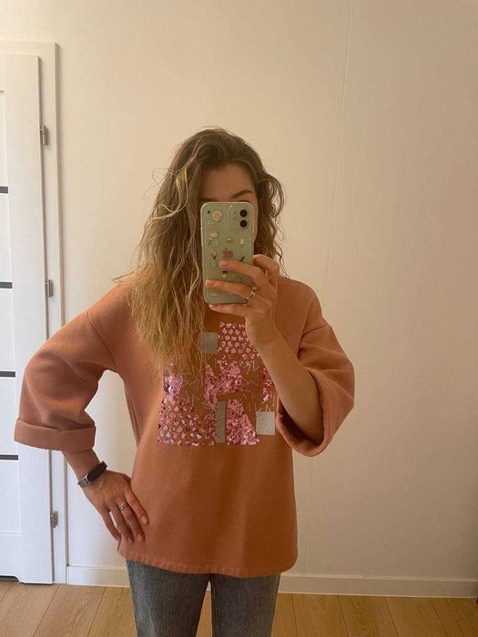 Sweter damski oversize, S